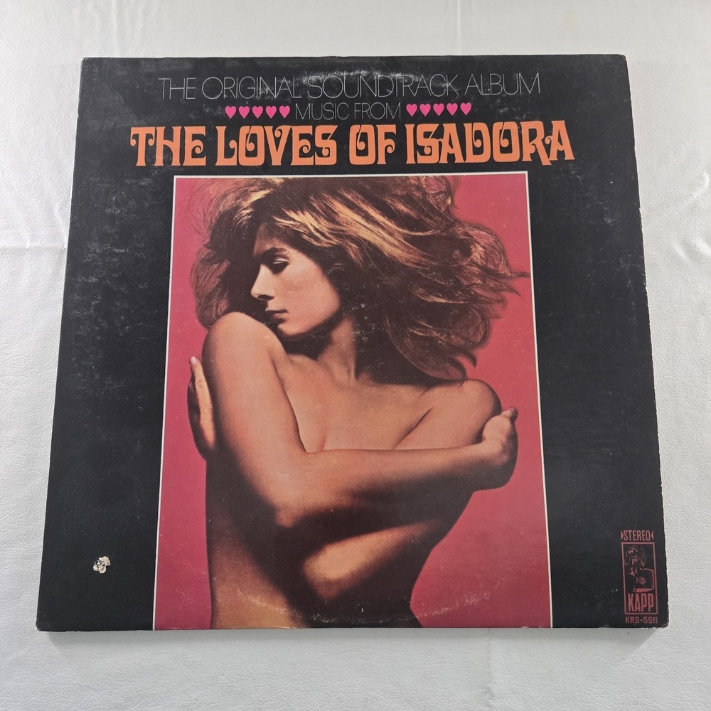 The Loves of Isadora Soundtrack Vinyl LP Record, Kapp Records KRS5511 VG+ Tested